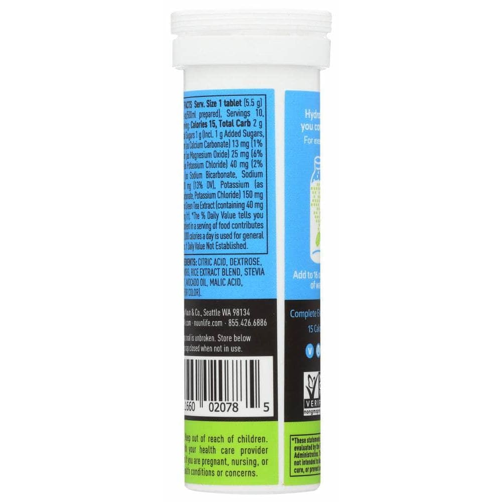 NUUN Nuun Sport Fresh Lime Electrolyte Drink Tablets, 10 Tb