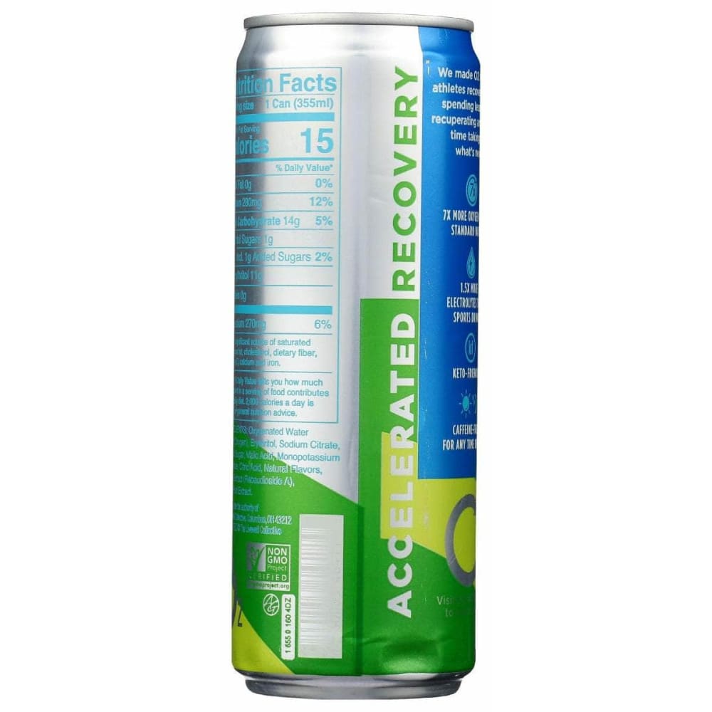 O2 O2 Drink Lemon Lime Caff Fr, 12 Oz