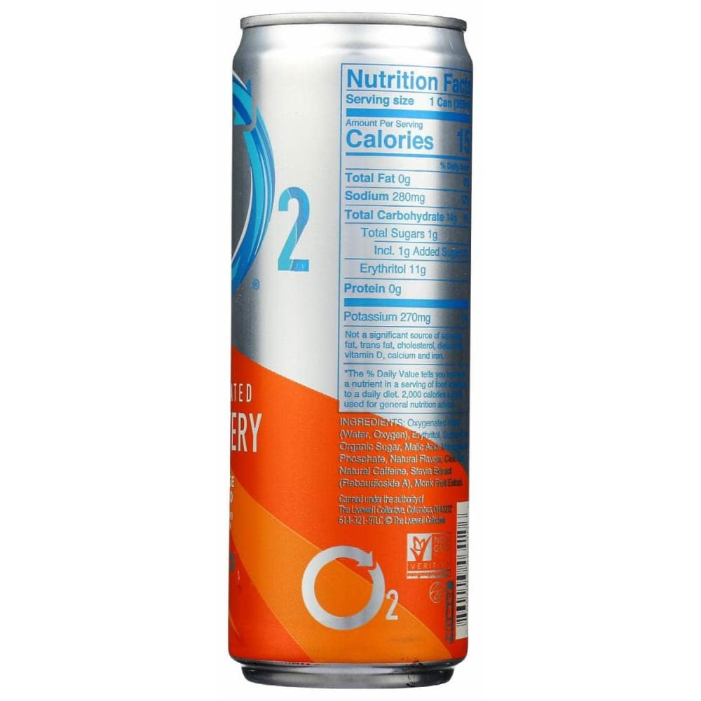 O2 O2 Drink Orange Mango, 12 Oz