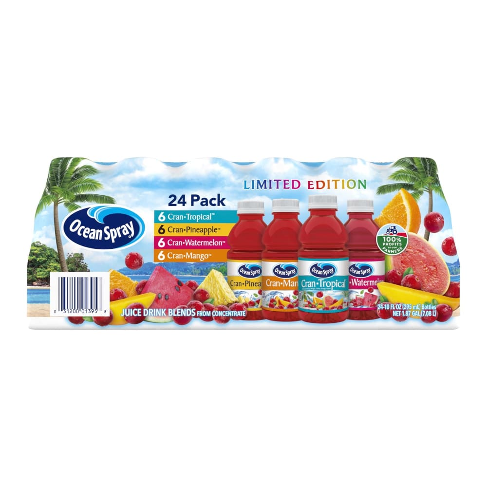 Ocean Spray Tropical Variety Pack 24 ct./10 oz. - Ocean Spray