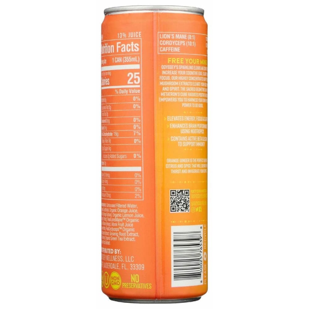 ODYSSEY ELIXIR Grocery > Beverages > Energy Drinks ODYSSEY ELIXIR: Energy Plus Focus Orange Ginger, 12 fo