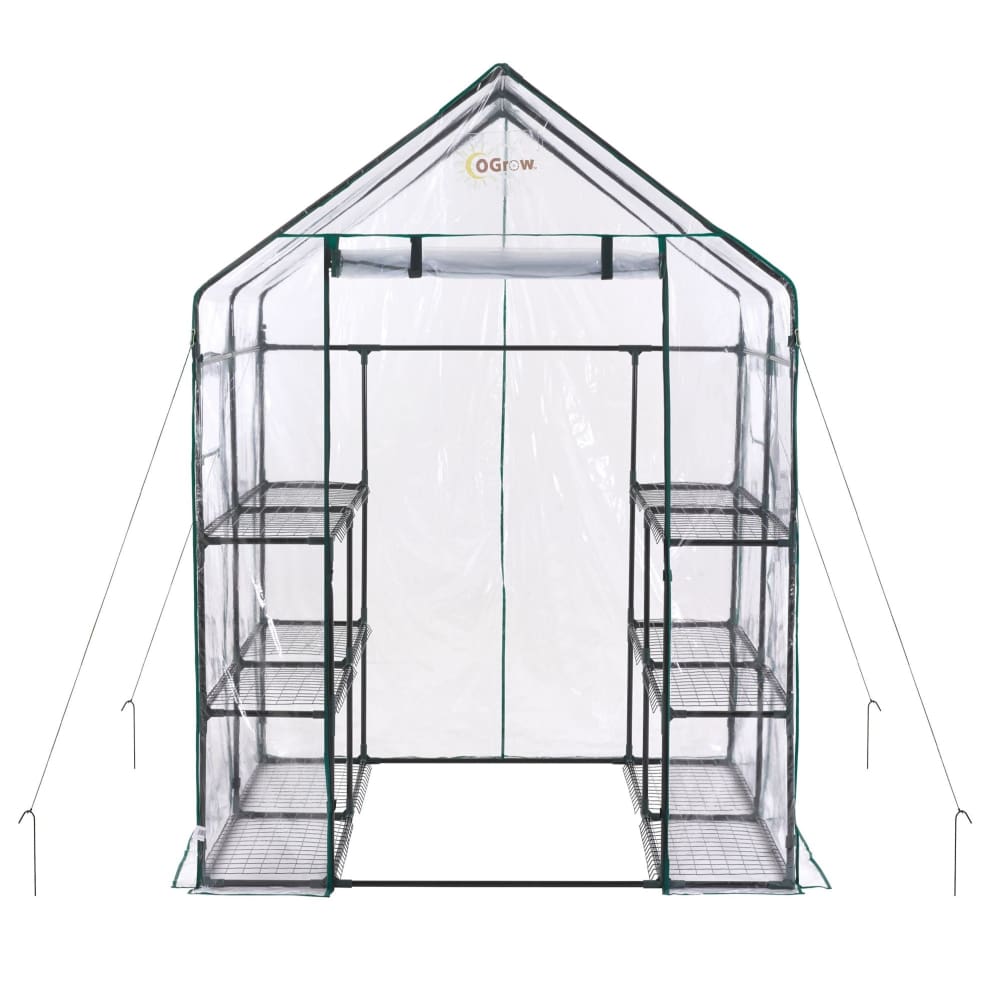 Ogrow Ogrow Deluxe Walk-in 6-Tier 12-Shelf Portable Greenhouse - Home/Lawn & Garden/Greenhouses/ - Ogrow