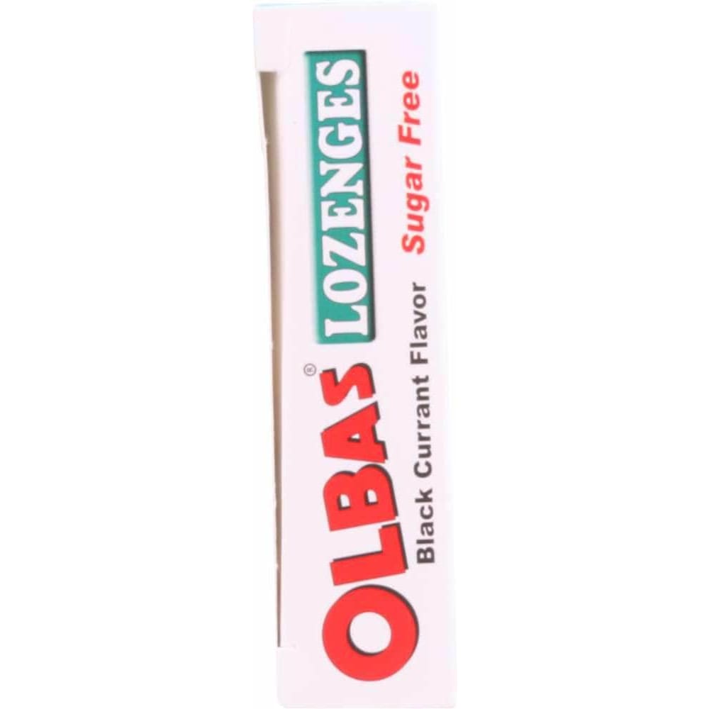 OLBAS Olbas Maximum Strength Sugar Free Lozenges Black Currant Flavor, 24 Lozenges