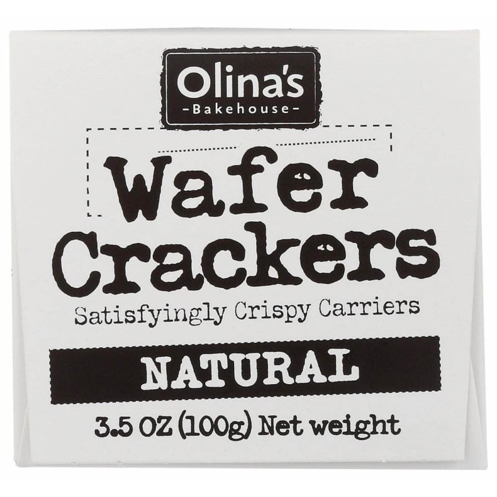 OLINAS BAKEHOUSE Grocery > Snacks > Crackers OLINAS BAKEHOUSE Natural Wafer Crackers, 3.5 oz