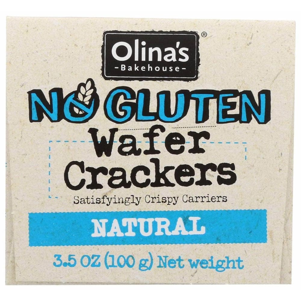 OLINAS BAKEHOUSE Grocery > Snacks > Crackers OLINAS BAKEHOUSE No Gluten Natural Wafer Crackers, 3.5 oz