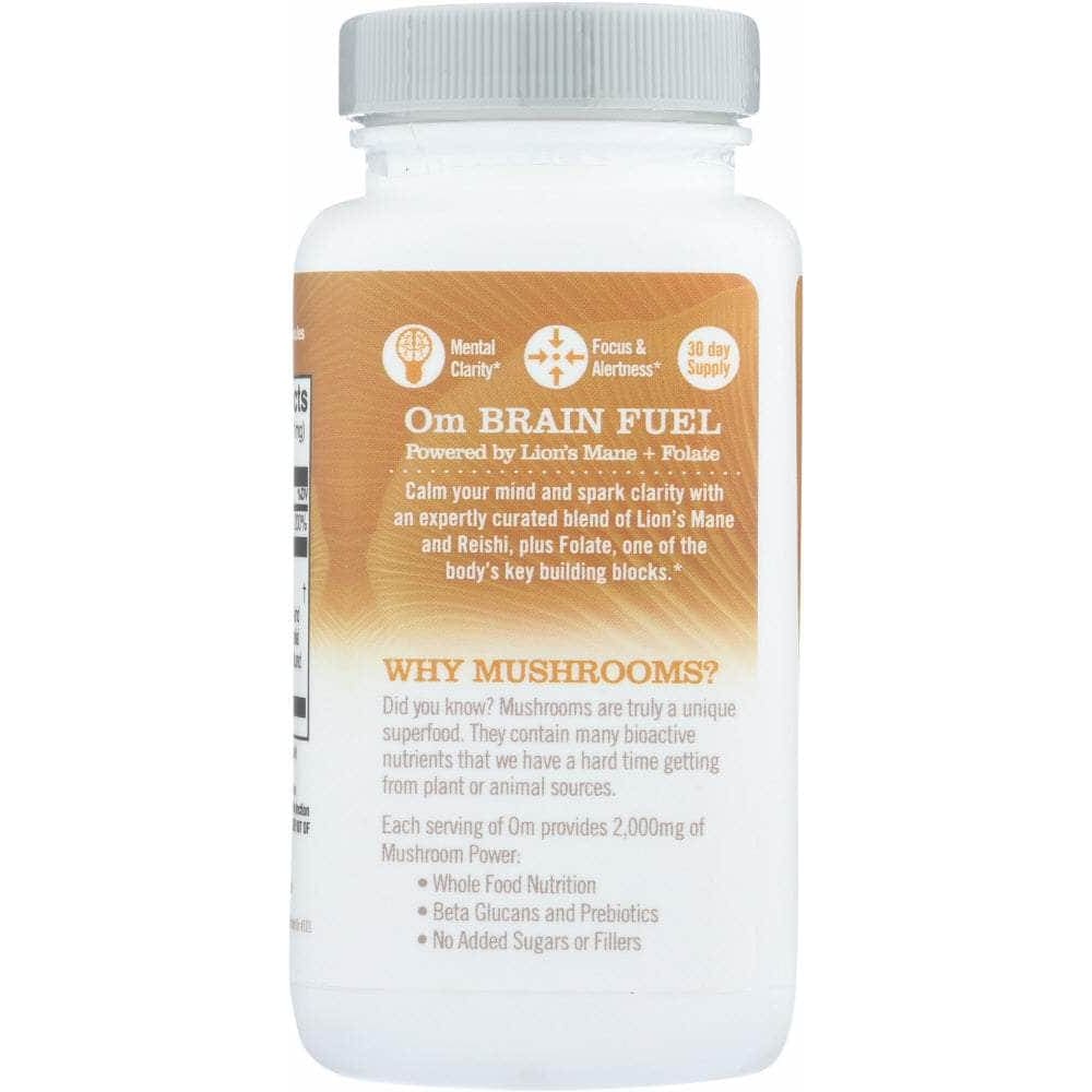 OM ORGANIC MUSHROOM NUTRITION Om Organic Mushroom Nutrition Brain Fuel Lions Mane Folate, 90 Cp