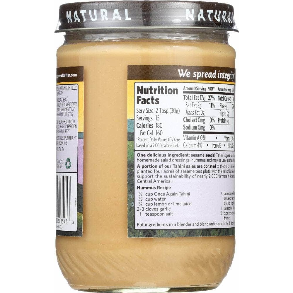 Once Again Once Again Nut Butter Tahini, 16 oz