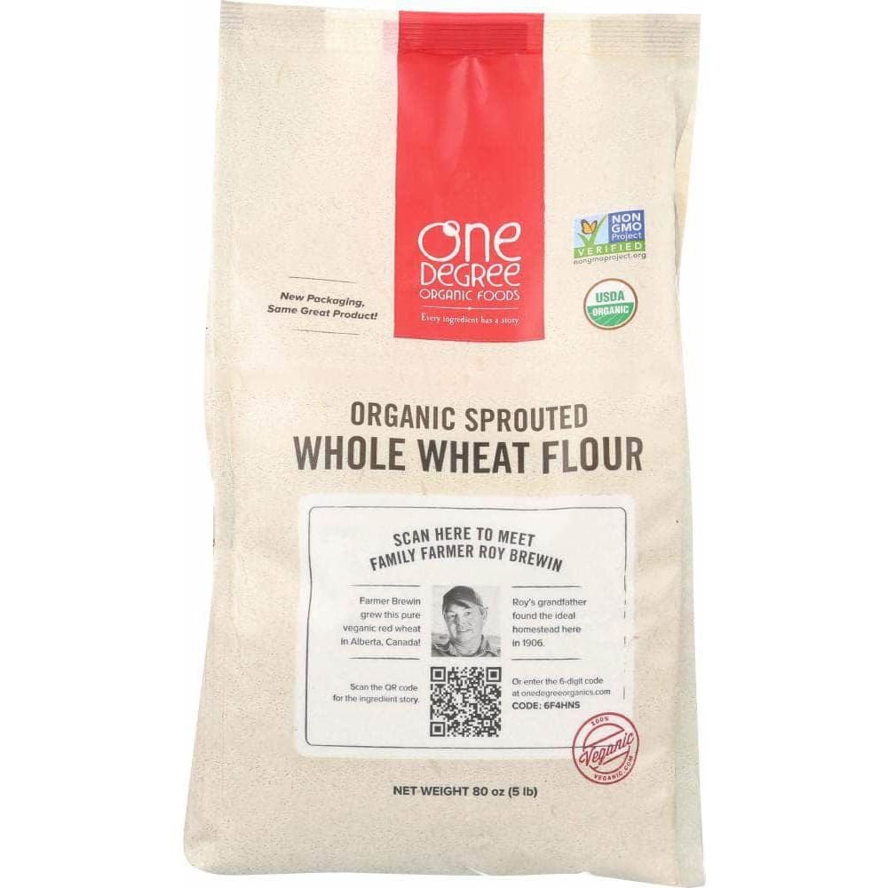 One Degree One Degree Flour Whole Wheat Sprouted Organic, 80 oz