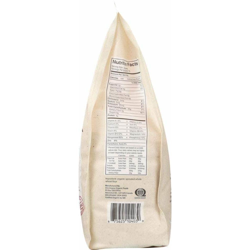 One Degree One Degree Flour Whole Wheat Sprouted Organic, 80 oz