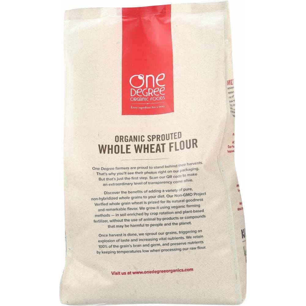 One Degree One Degree Flour Whole Wheat Sprouted Organic, 80 oz