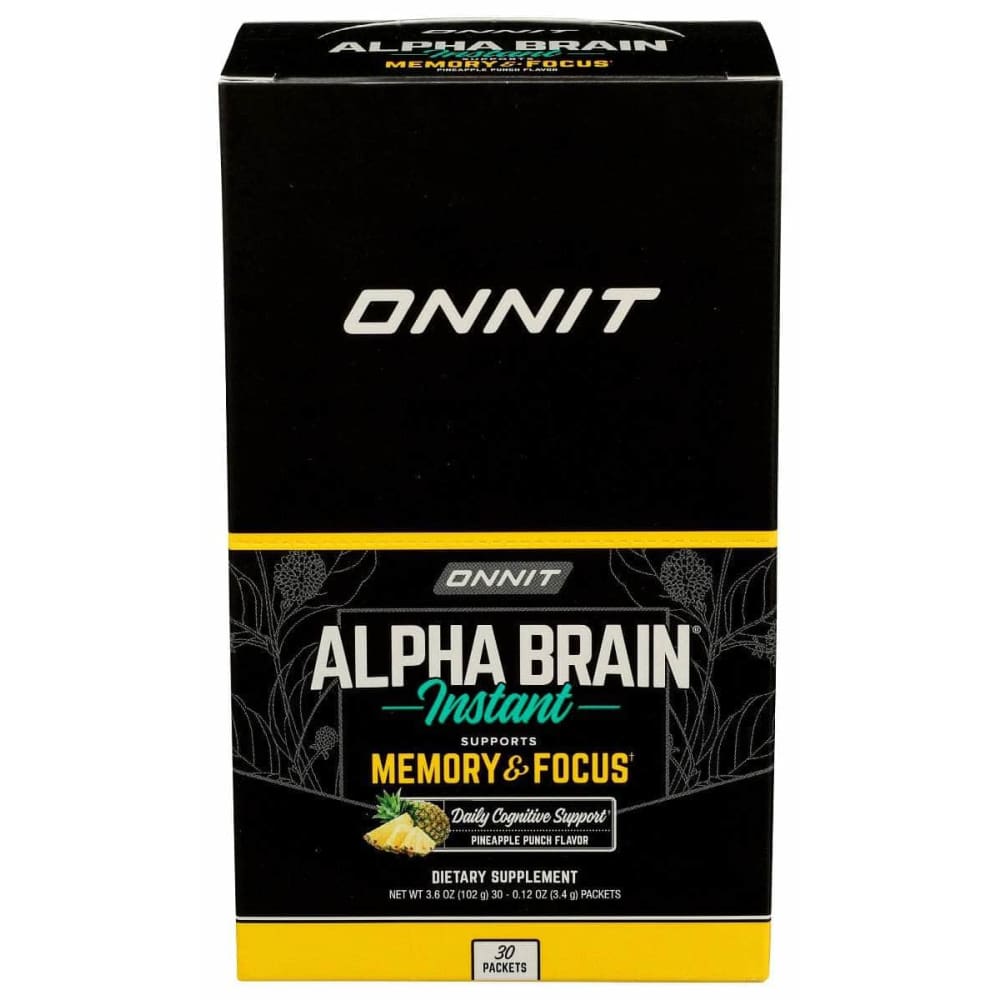 ONNIT Vitamins & Supplements > Miscellaneous Supplements ONNIT: Alpha Brain Pkt Pnppl Pun, 3.9 oz