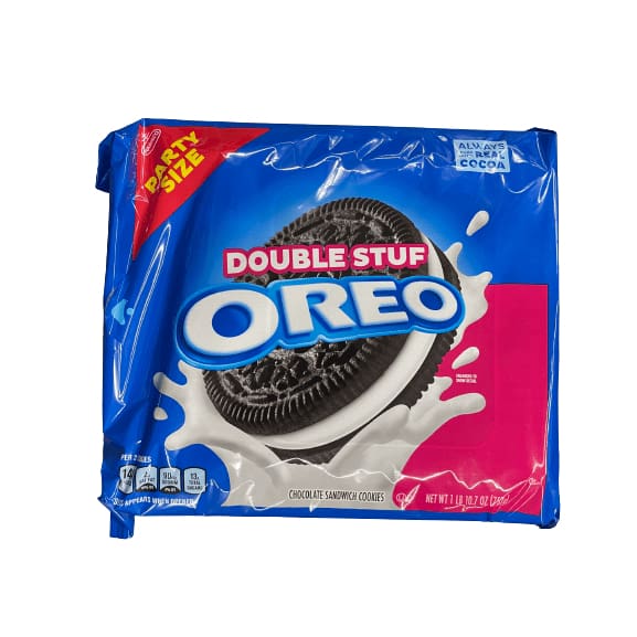 Oreo OREO Double Stuf Chocolate Sandwich Cookies, Family Size, 20 oz