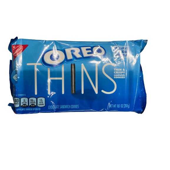 Oreo OREO Thins Chocolate Sandwich Cookies, 10.1 oz