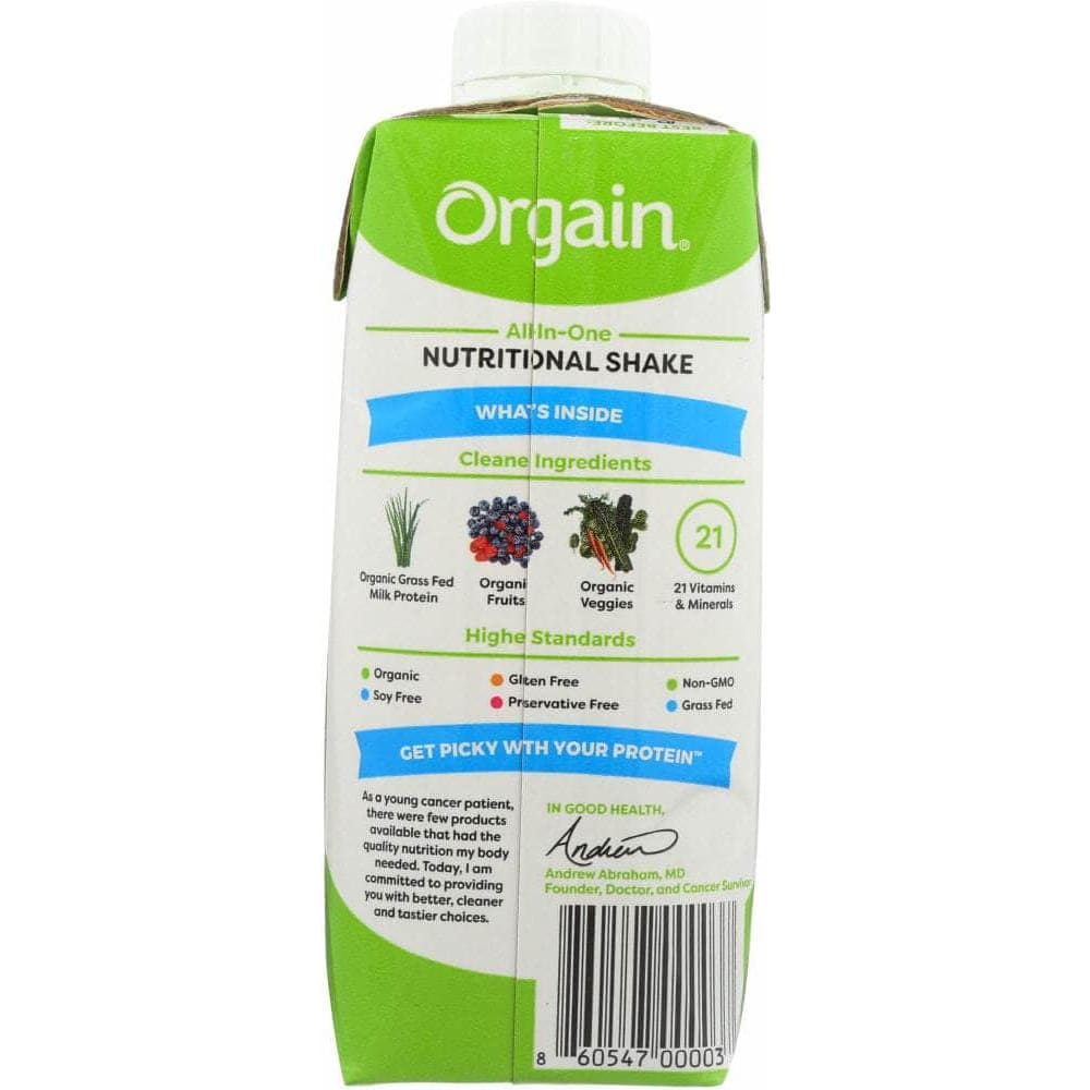 Orgain Orgain Organic Nutrition Shake Creamy Chocolate, 11 oz