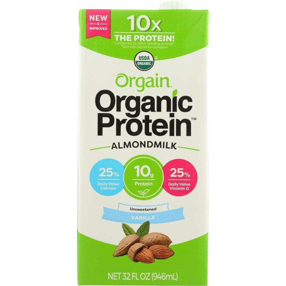 Orgain Orgain Organic Protein Almond Milk Unsweetened Vanilla, 32 oz