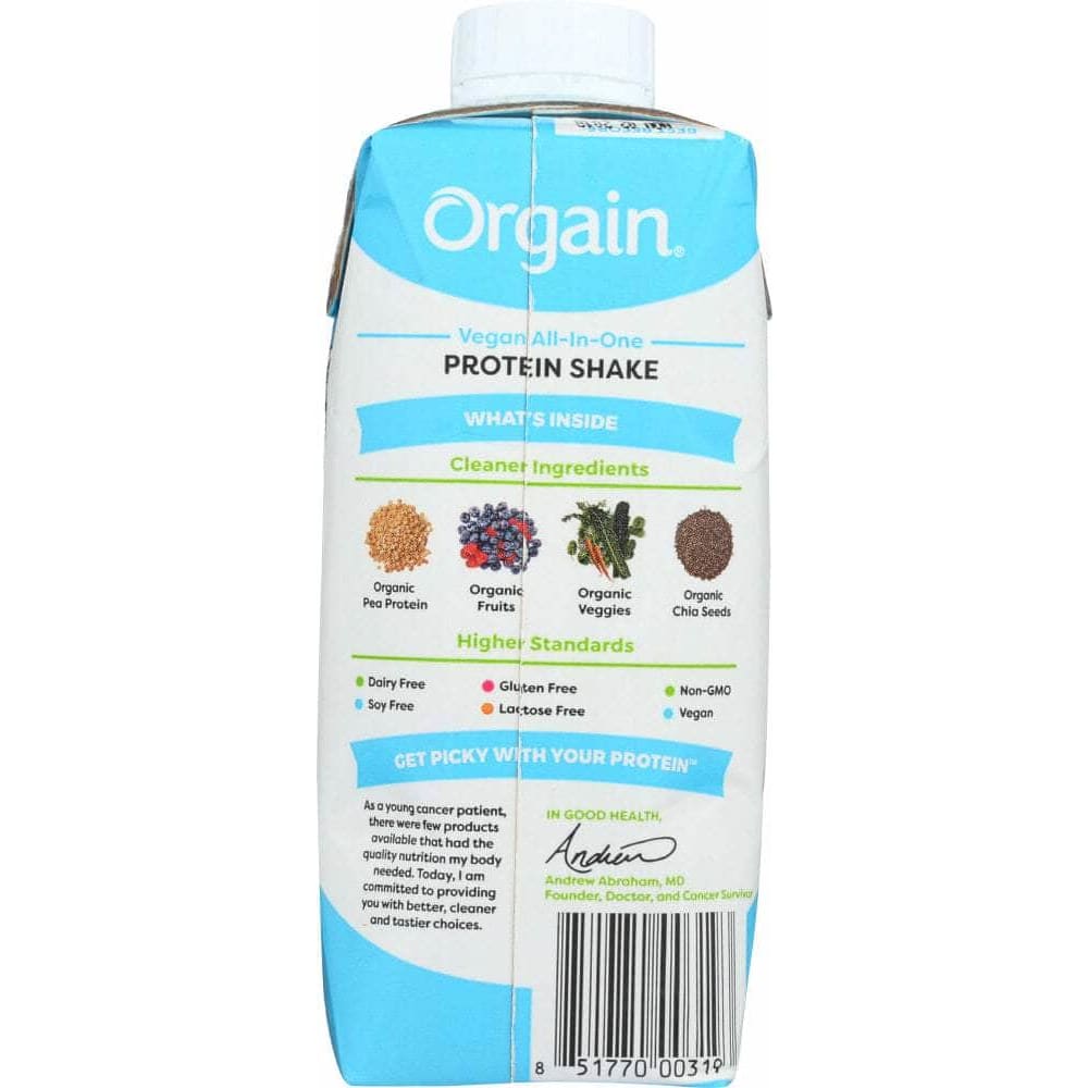 ORGAIN Vitamins & Supplements > Protein Supplements & Meal Replacements ORGAIN: Organic Vegan Nutritional Shake Smooth Chocolate, 11 oz