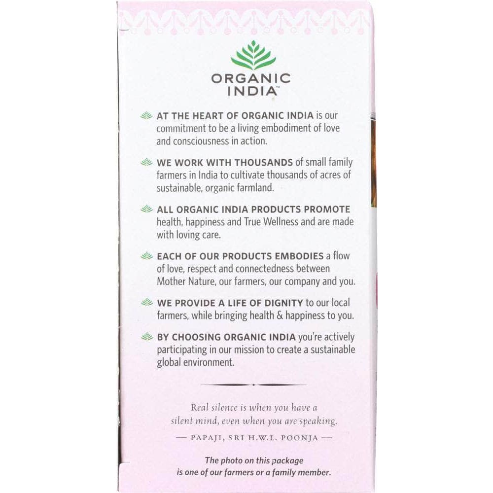 Organic India Organic India Tea Tulsi Sweet Rose, 18 bg