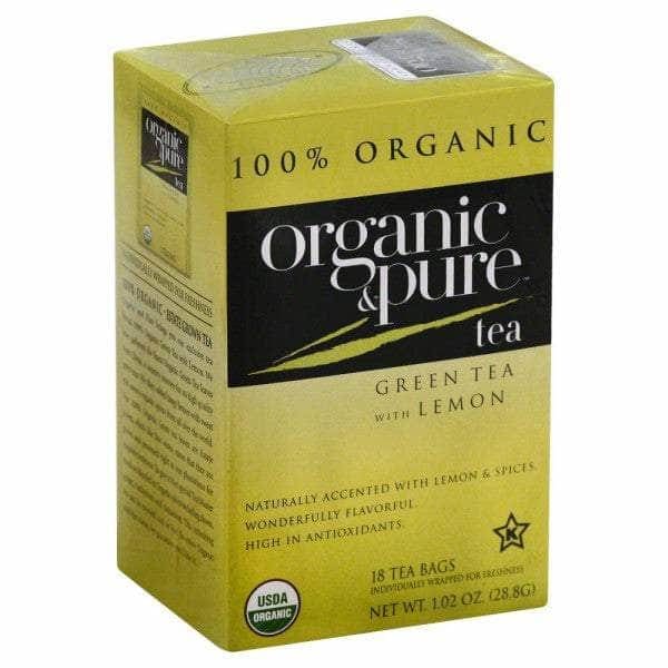 ORGANIC & PURE ORGANIC & PURE Tea Green Lemon Org, 18 bg