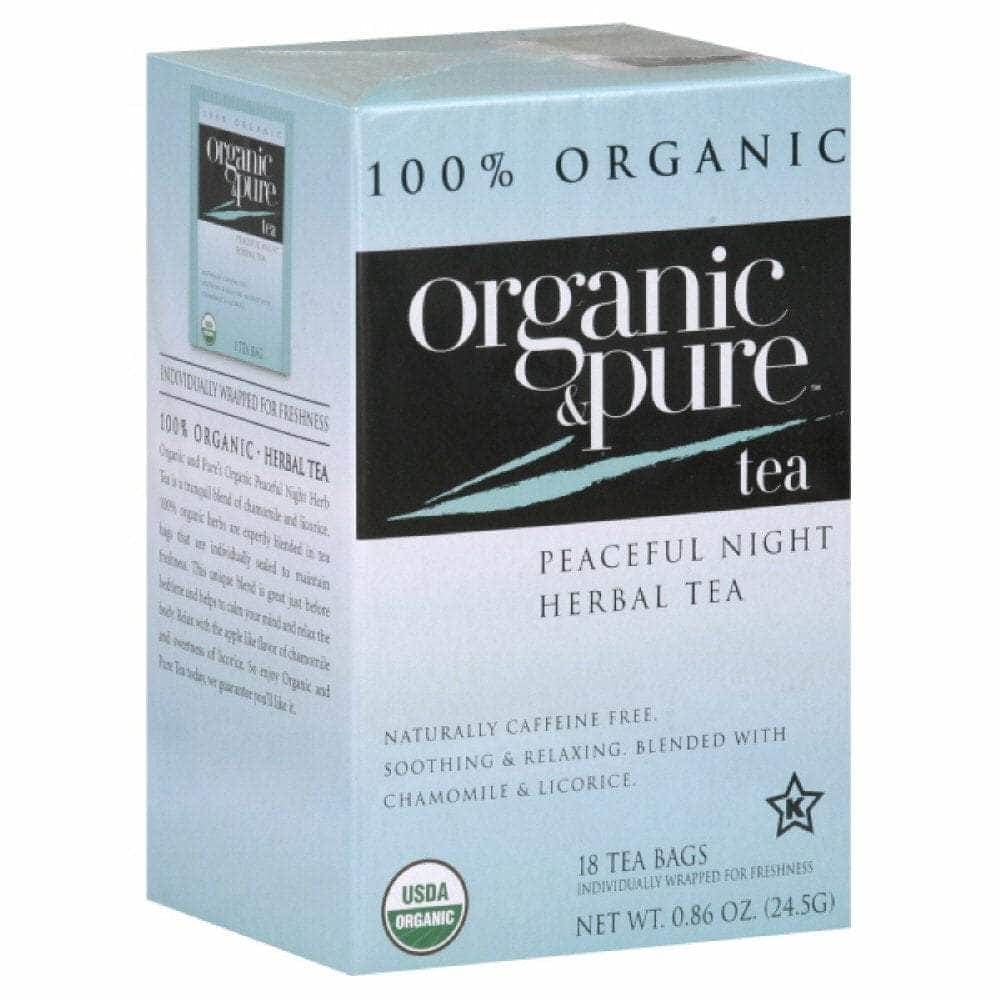 ORGANIC & PURE ORGANIC & PURE Tea Herbl Peacfl Nght Org, 18 bg