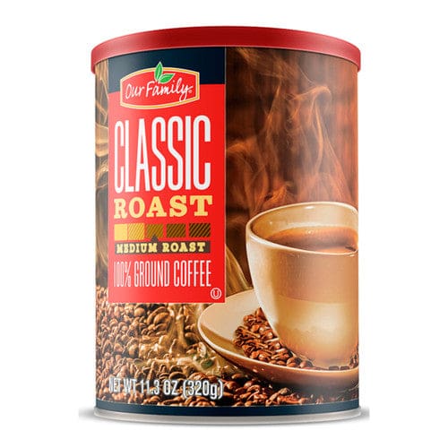 Our Family Classic Roast Ground Coffee 11.3oz (Case of 6) - Free Shipping Items/Coffee - Our Family