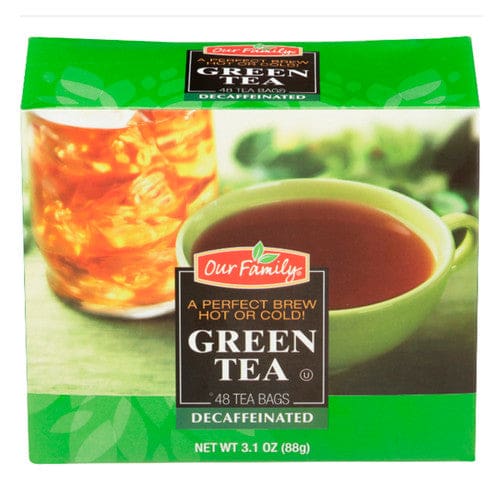 Our Family Decaf Green Tea Envelopes 48ct (Case of 12) - Misc/Our Family - Our Family