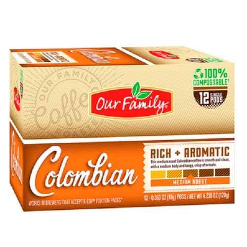 Our Family K-Cups Columbian Coffee 12ct (Case of 6) - Free Shipping Items/Coffee - Our Family