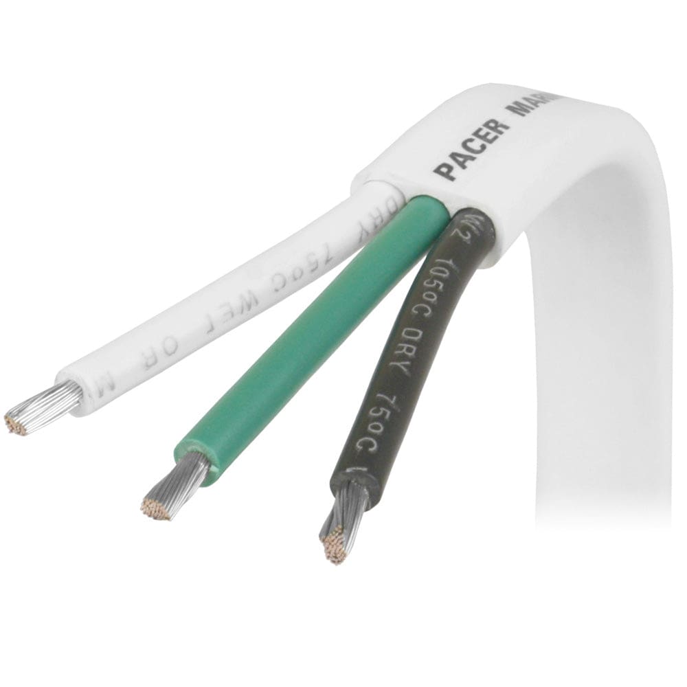 Pacer 6/ 3 AWG Triplex Cable - Black/ Green/ White - Sold By The Foot (Pack of 4) - Electrical | Wire - Pacer Group