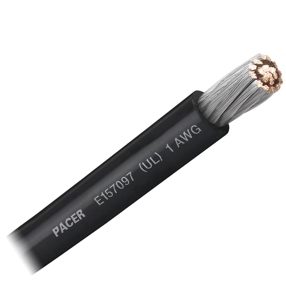 Pacer Black 1 AWG Battery Cable - Sold By The Foot (Pack of 4) - Electrical | Wire - Pacer Group