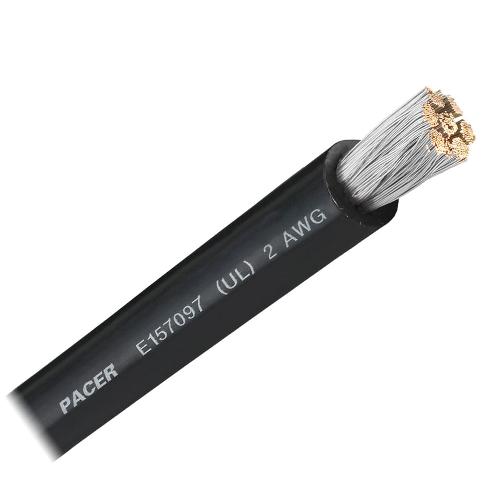 Pacer Black 2 AWG Battery Cable - Sold By The Foot (Pack of 5) - Electrical | Wire - Pacer Group