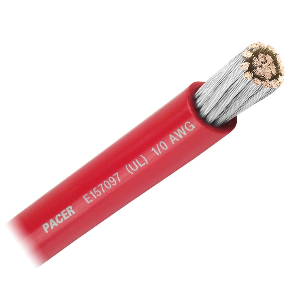 Pacer Red 1/ AWG Battery Cable - Sold By The Foot (Pack of 4) - Electrical | Wire - Pacer Group