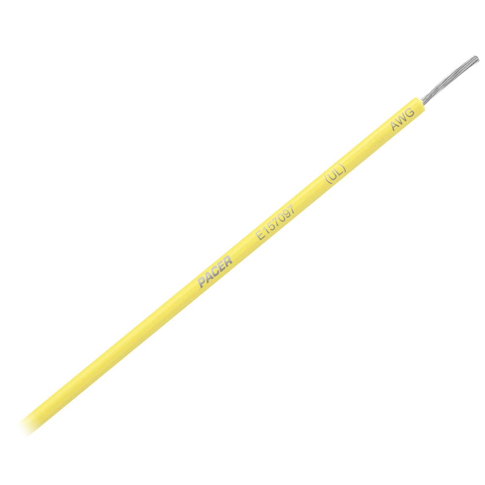 Pacer Yellow 10 AWG Primary Wire - 25’ - Electrical | Wire - Pacer Group