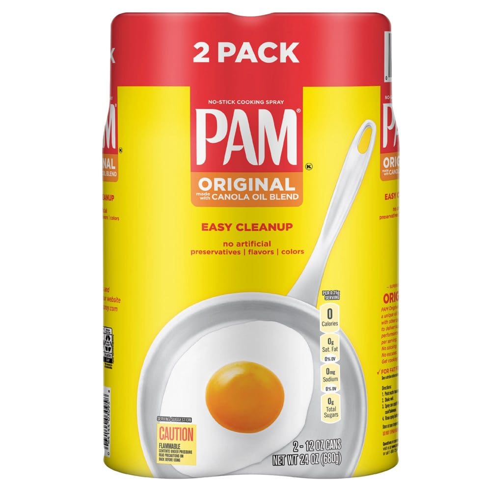 PAM Original Cooking Spray (12 oz. 2 pk.) - Condiments Oils & Sauces - PAM Original