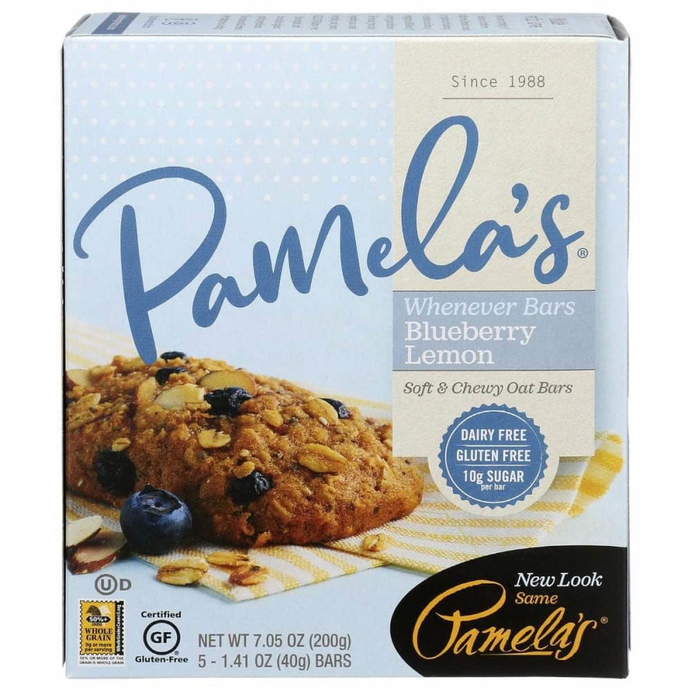 PAMELAS PAMELAS Blueberry Lemon Whenever Bars 5Pack, 7.05 oz