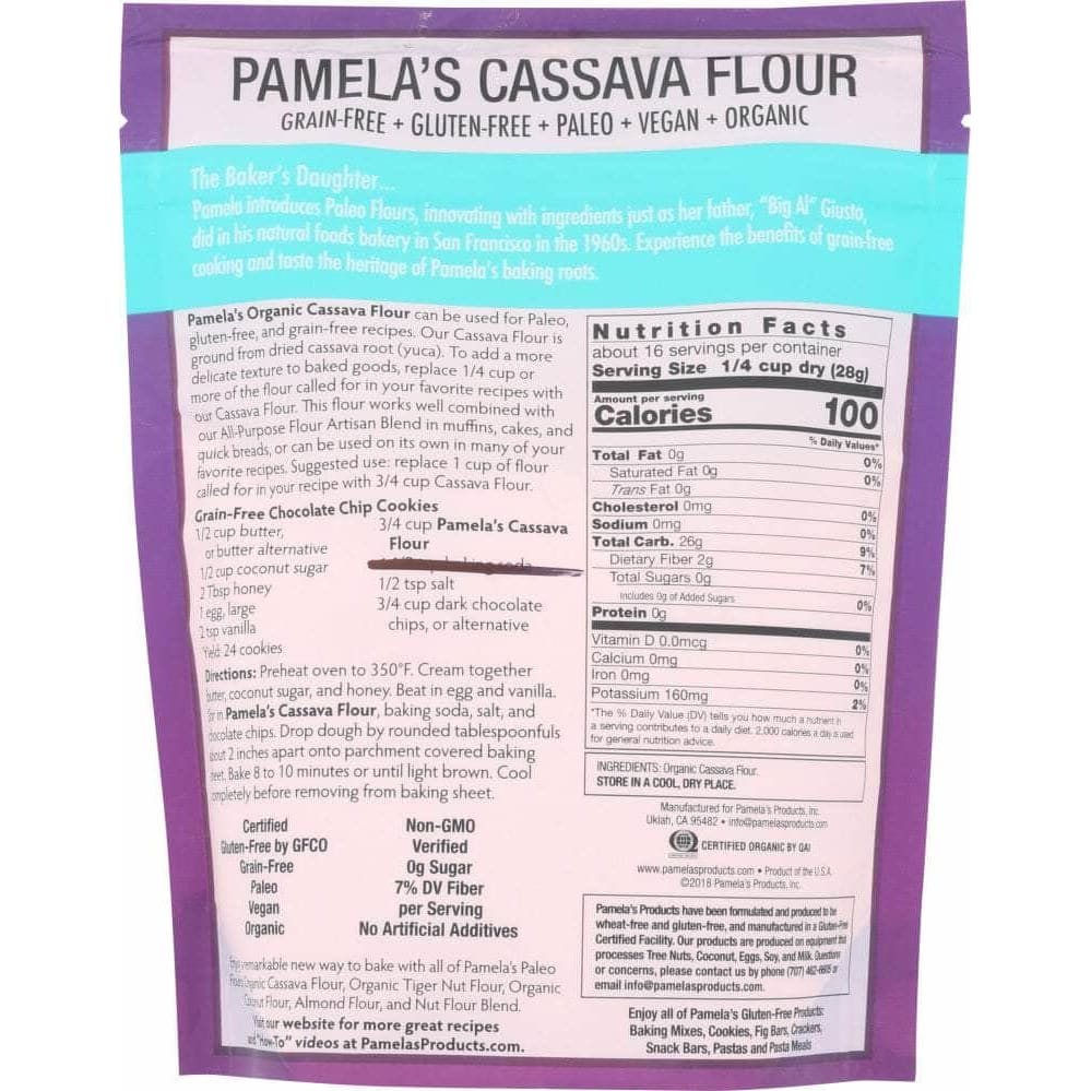 Pamelas Pamelas Organic Cassava Flour, 14 oz