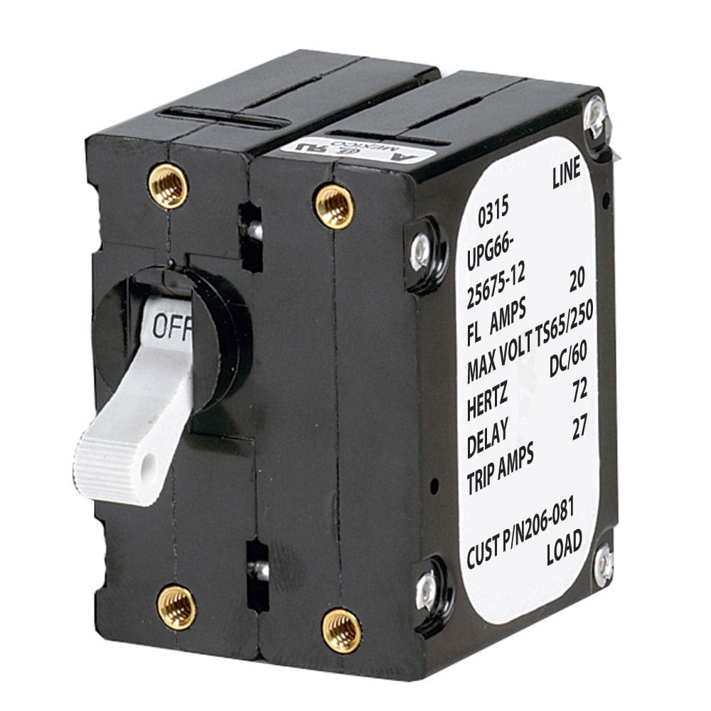 Paneltronics ’A’ Frame Magnetic Circuit Breaker - 20 Amps - Double Pole - Electrical | Circuit Breakers - Paneltronics