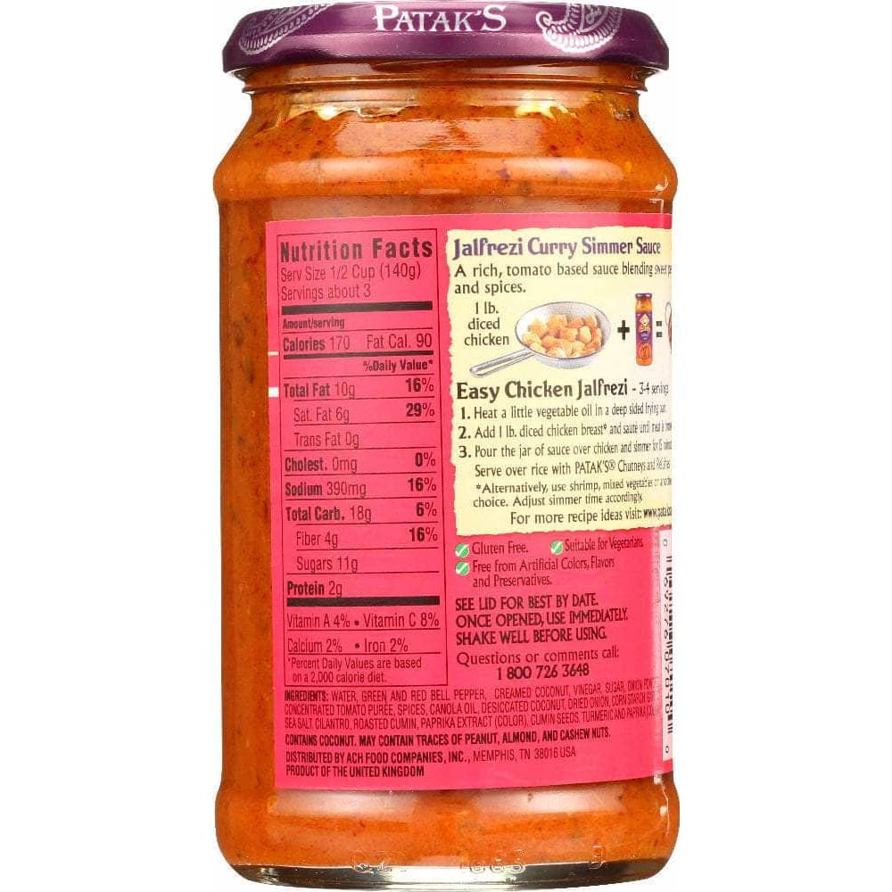 Pataks Pataks Cooking Sauce Jalfrezi, 15 oz