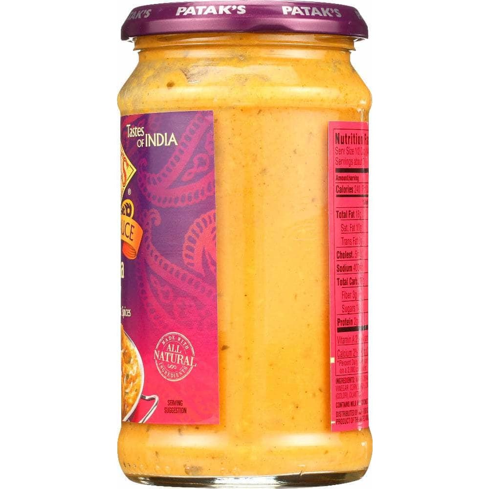 Pataks Patak's Cooking Sauce Rich Creamy Coconut Korma Curry, 15 Oz