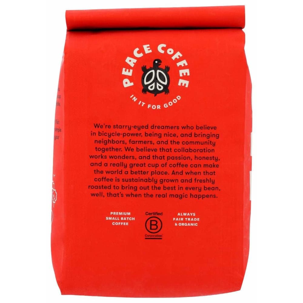 PEACE COFFEE Grocery > Beverages > Coffee, Tea & Hot Cocoa PEACE COFFEE Coffee Whlbn Birchwood, 12 oz