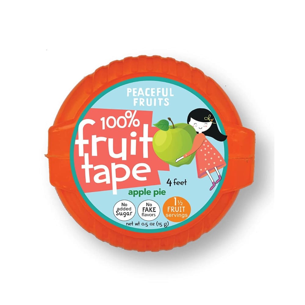 PEACEFUL FRUITS: Apple Pie Candy Fruit Tape 0.5 oz (Pack of 5) - Grocery > Chocolate Desserts and Sweets > Candy - PEACEFUL FRUITS