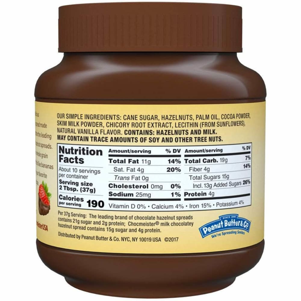 Peanut Butter & Co Peanut Butter & Co Chocmeister Milk Chocolatey Hazelnut Spread, 13 oz