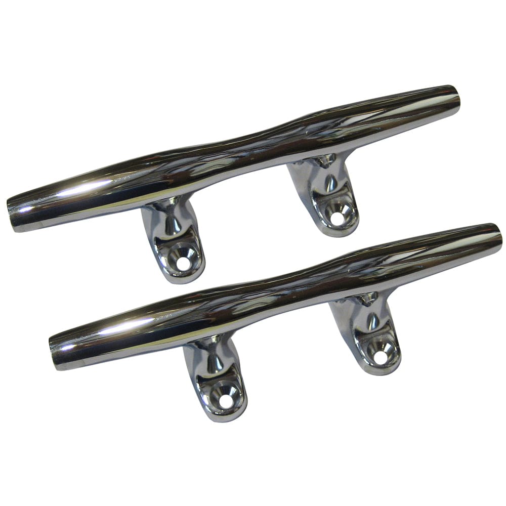 Perko 4 Open Base Cleat - Chrome Plated Zinc - Pair - Marine Hardware | Cleats - Perko