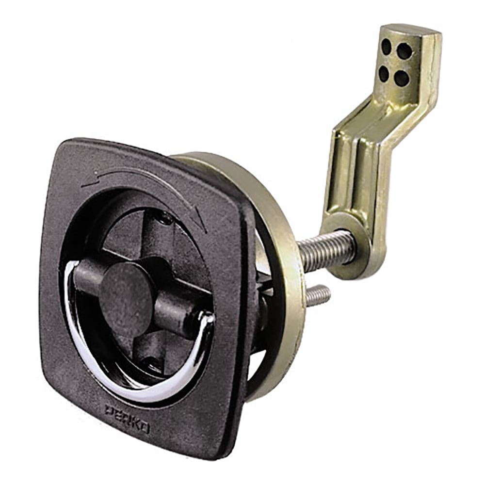 Perko Flush Latch - Non-Locking - 2.5 x 2.5 w/ Offset Cam Bar & Flexible Polymer Strike - Marine Hardware | Accessories - Perko