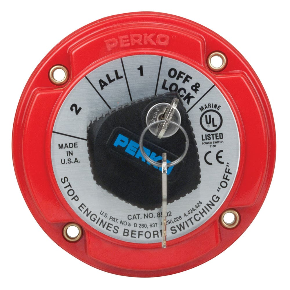 Perko Medium Duty Battery Selector Switch w/ Key Lock - Electrical | Battery Management - Perko