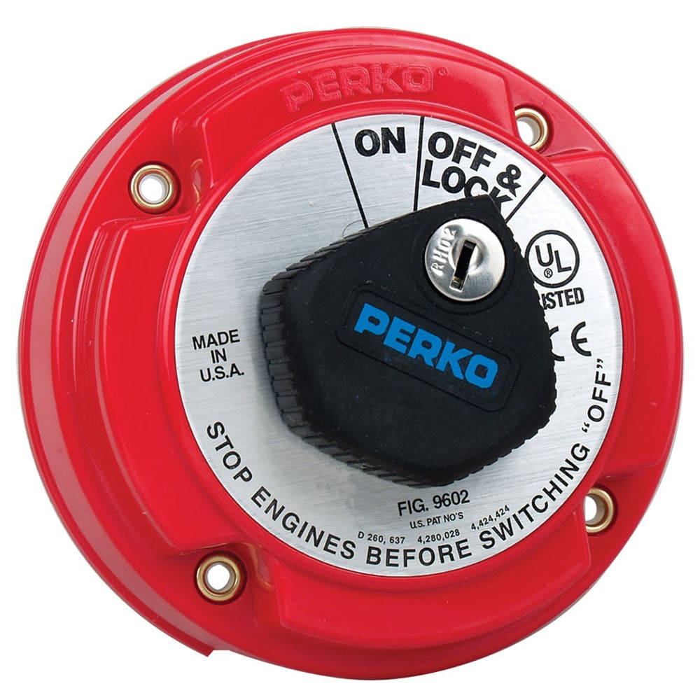 Perko Medium Duty Main Battery Disconnect Switch w/ Key Lock - Electrical | Battery Management - Perko