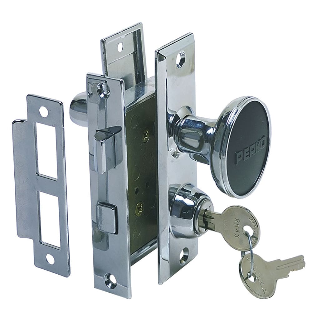 Perko Mortise Lock Set w/ Bolt - Marine Hardware | Accessories - Perko