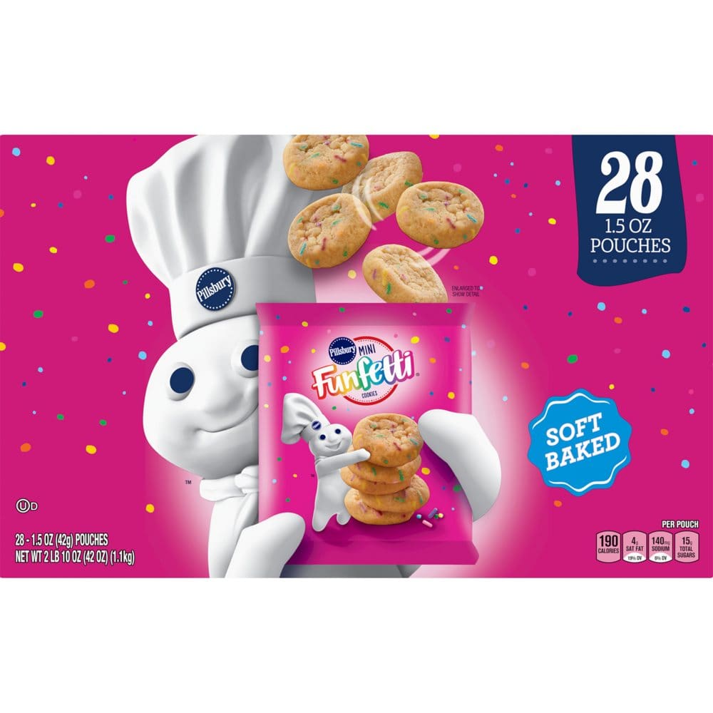 Pillsbury Soft Baked Mini Funfetti Cookies (28 pk.) | ShelHealth