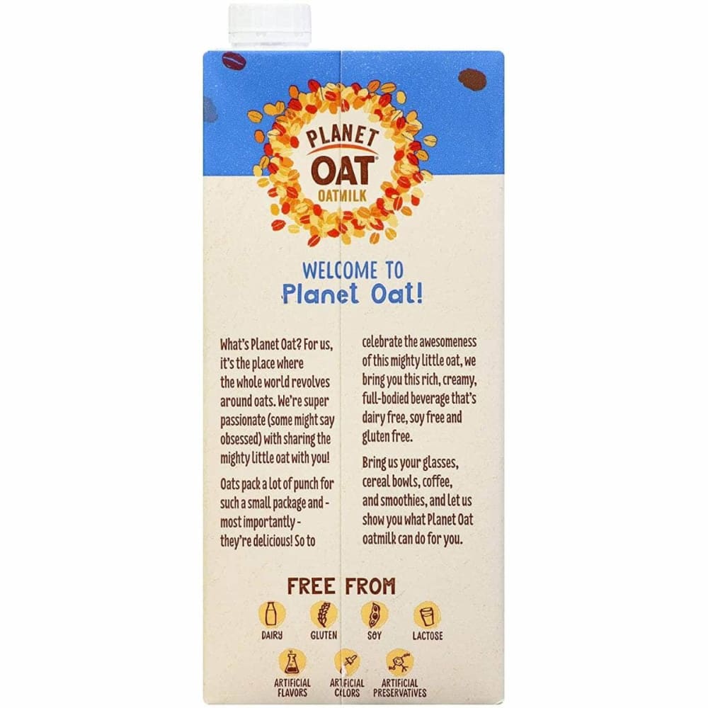 PLANET OAT Grocery > Beverages > Milk & Milk Substitutes PLANET OAT: Oat Milk Vanilla, 32 oz