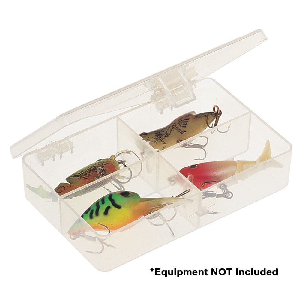 Plano Four-Compartment Tackle Organizer - Clear (Pack of 5) - Outdoor | Tackle Storage,Paddlesports | Tackle Storage,Hunting & Fishing |