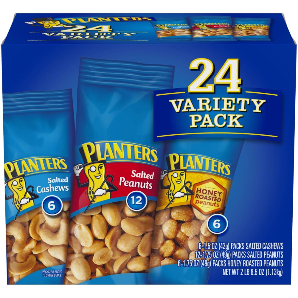 Planters Individual Variety Pack 24 pk. - Planters