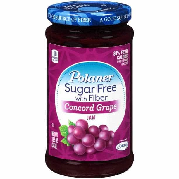 POLANER Grocery > Pantry > Jams & Jellies POLANER: Concord Grape Jam Sugar Free, 13.5 oz